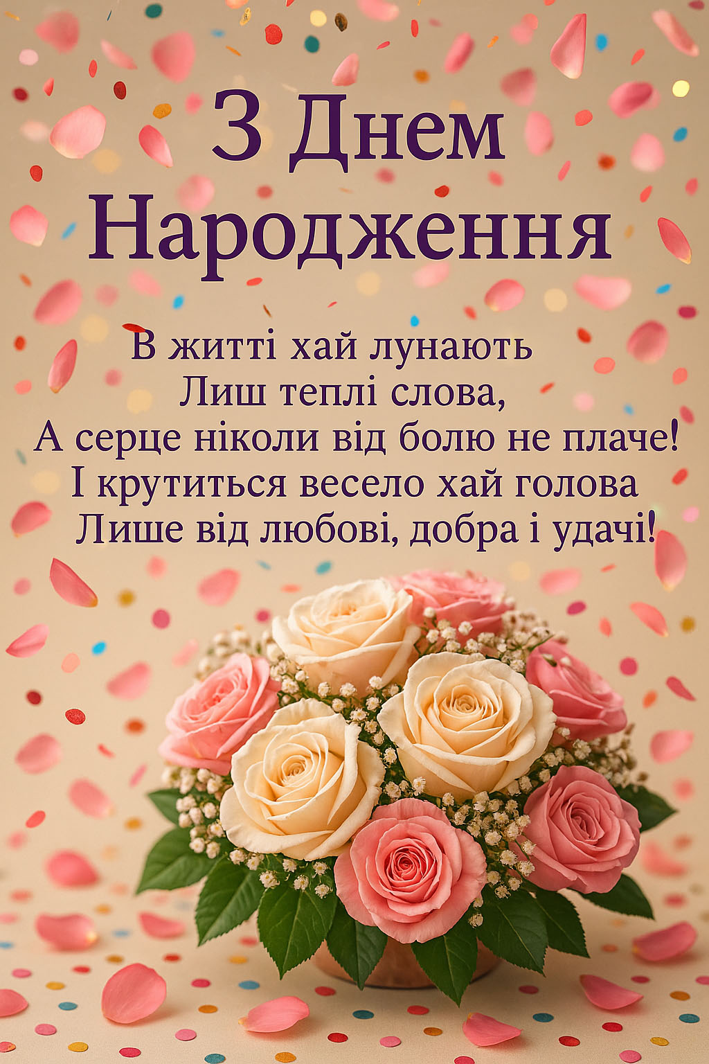 100 привітань з днем народження жінці вірші - Листівка 14