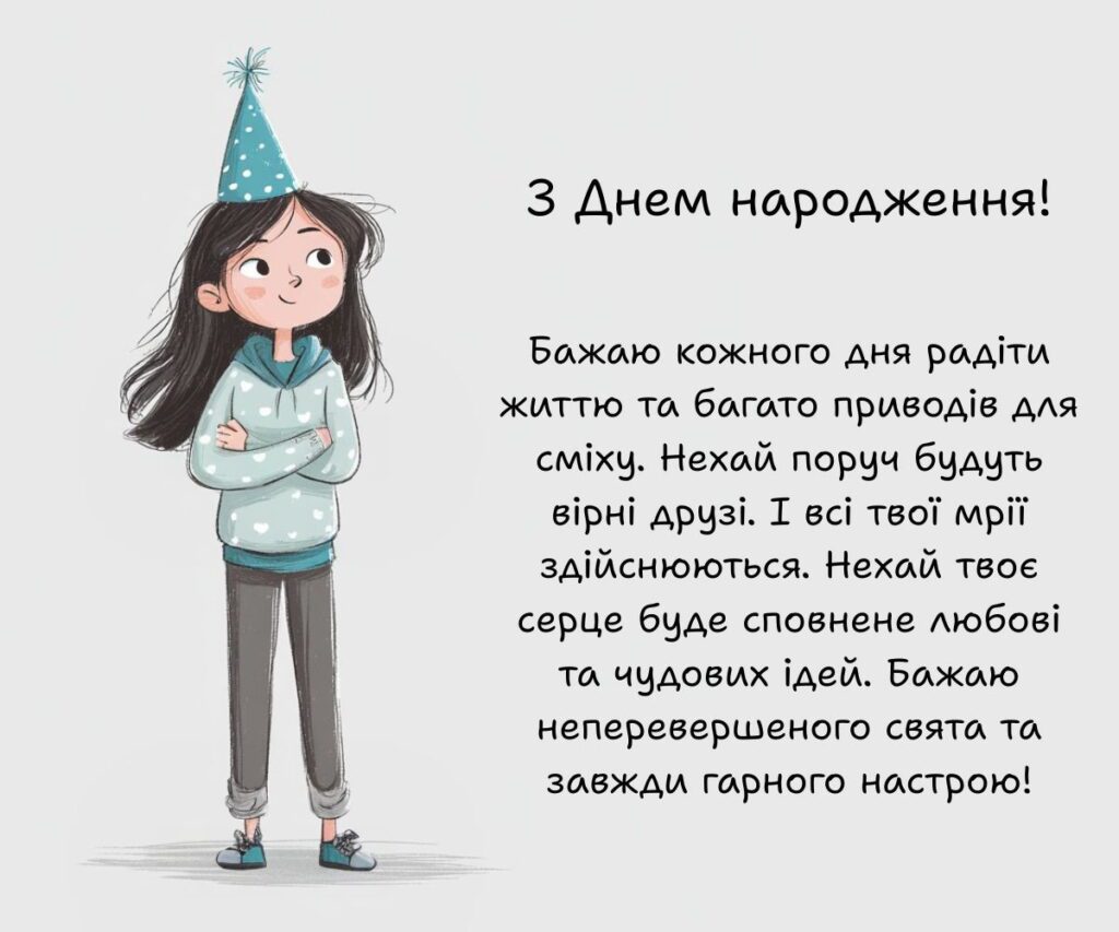 дитячі привітання з днем народження - Листівка 7
