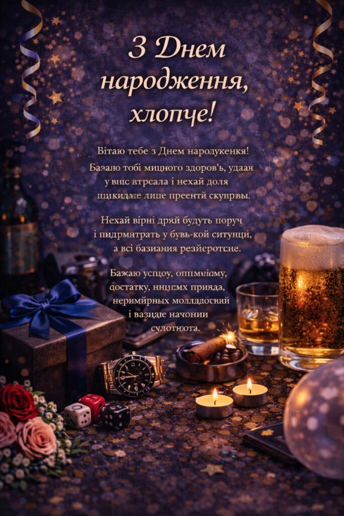 картинки з днем народження хлопцю - листівка 12