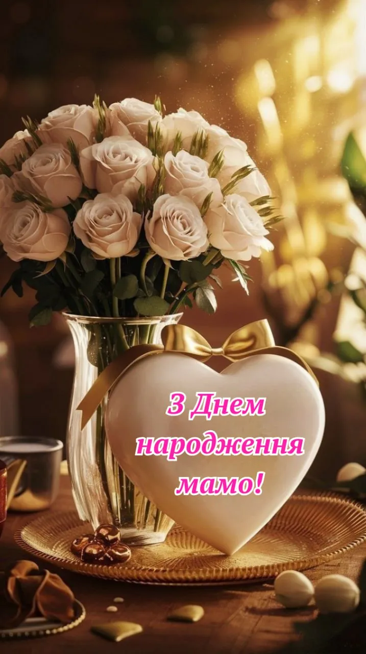 картинки з днем народження мамі - листівка 13