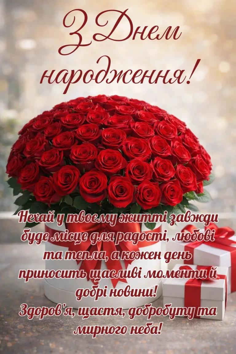 картинки з днем народження мамі - листівка 17