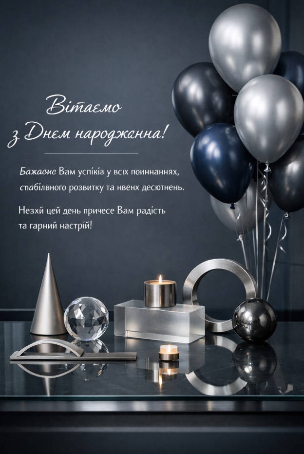 короткі привітання з днем народження начальнику - Листівка 13