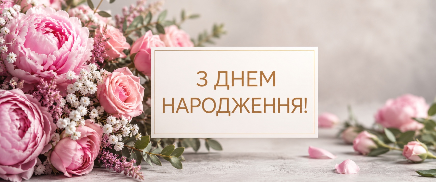 короткі привітання з днем народження жінці - Листівка 11