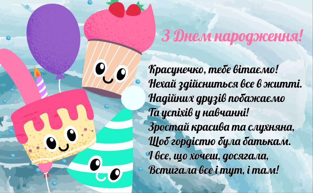 привітання з днем народження підлітку - Листівка 8