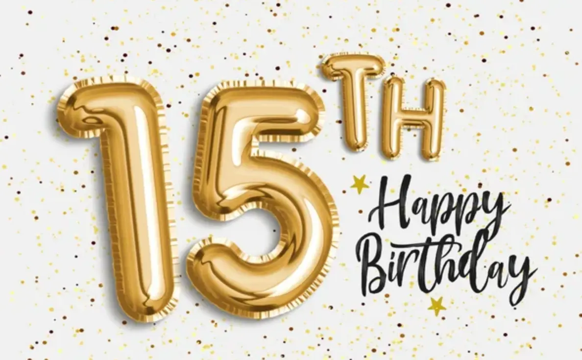з днем народження 15 років - Листівка 8