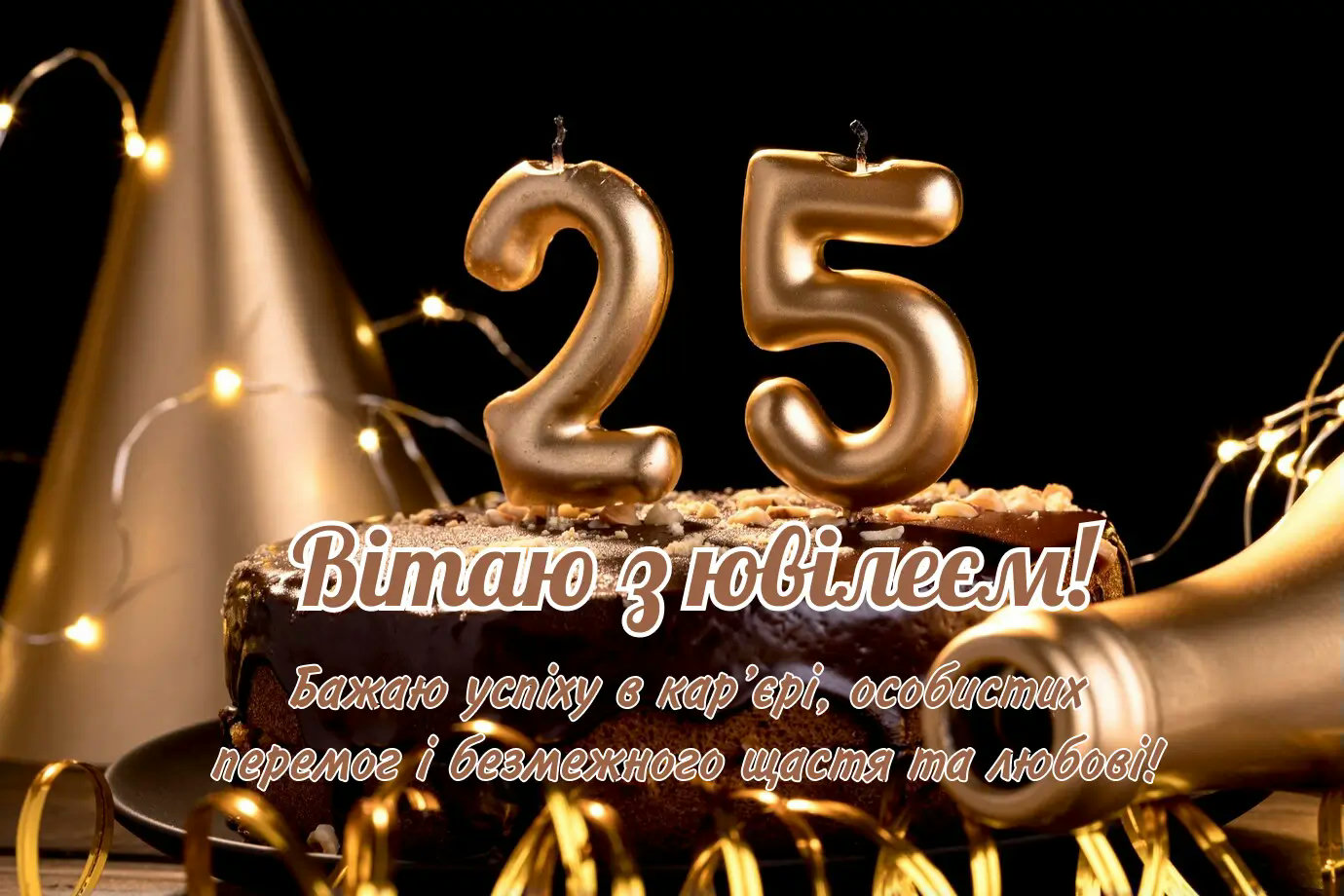 з днем народження 25 років - Листівка 13