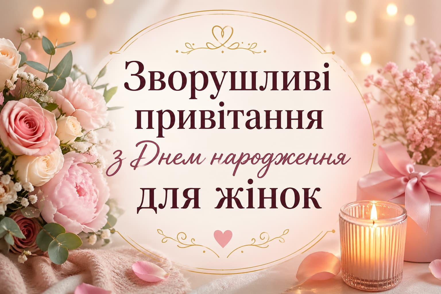 з днем народження дівчині своїми словами - Листівка 2