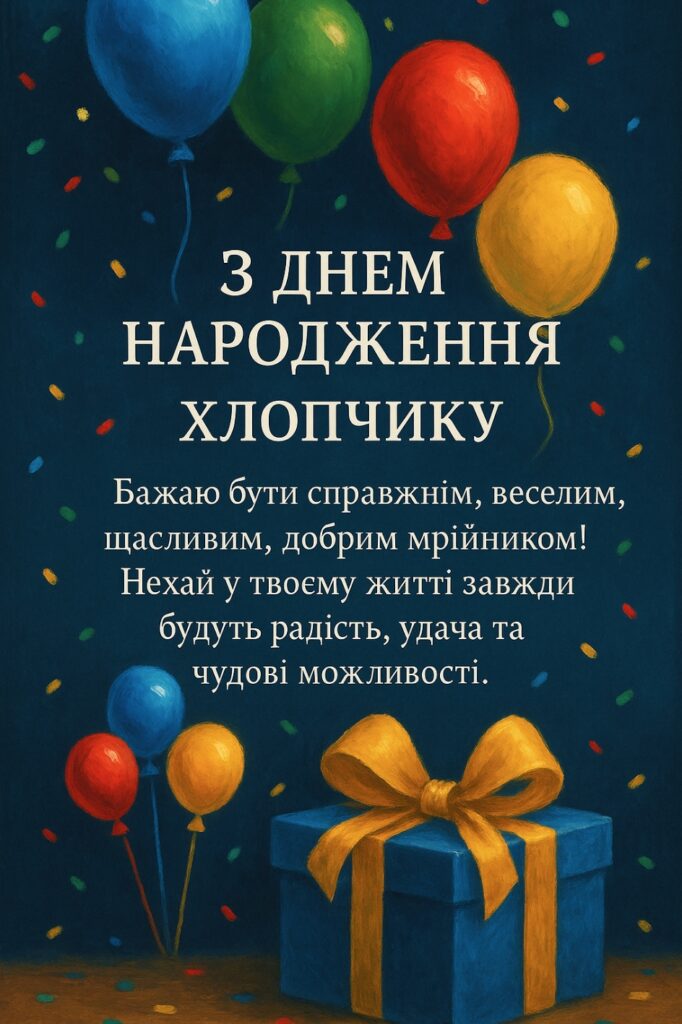 з днем народження дитині - Листівка 5