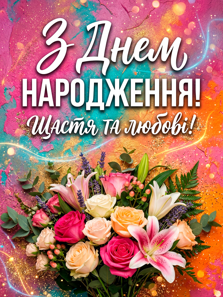 з днем народження фото картинки - листівка 17