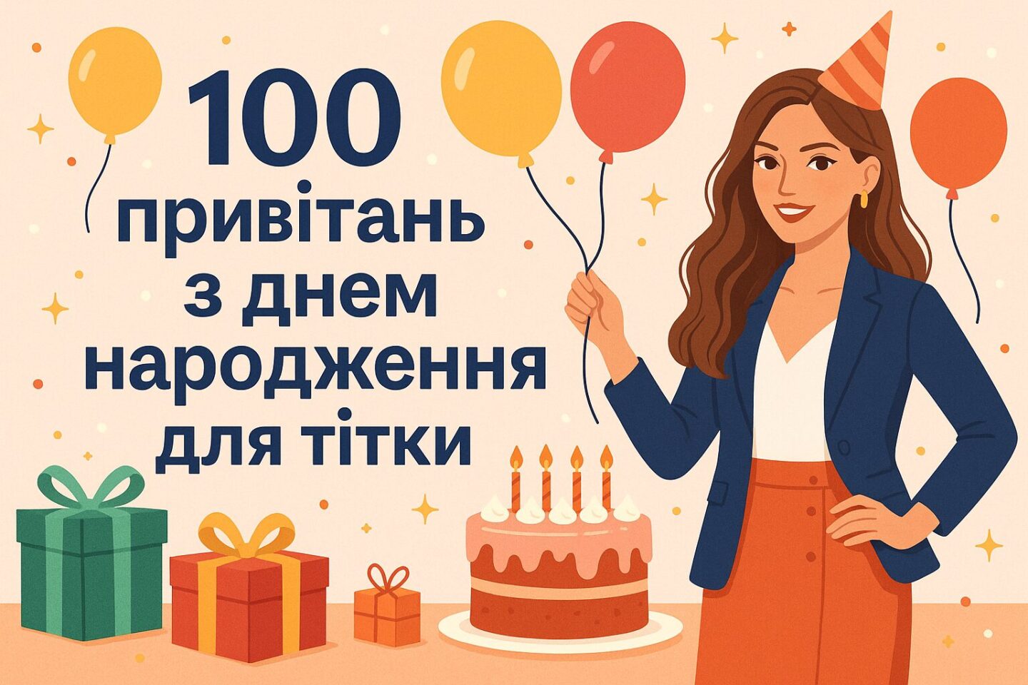 привітання тітки з днем народження - Листівка 19