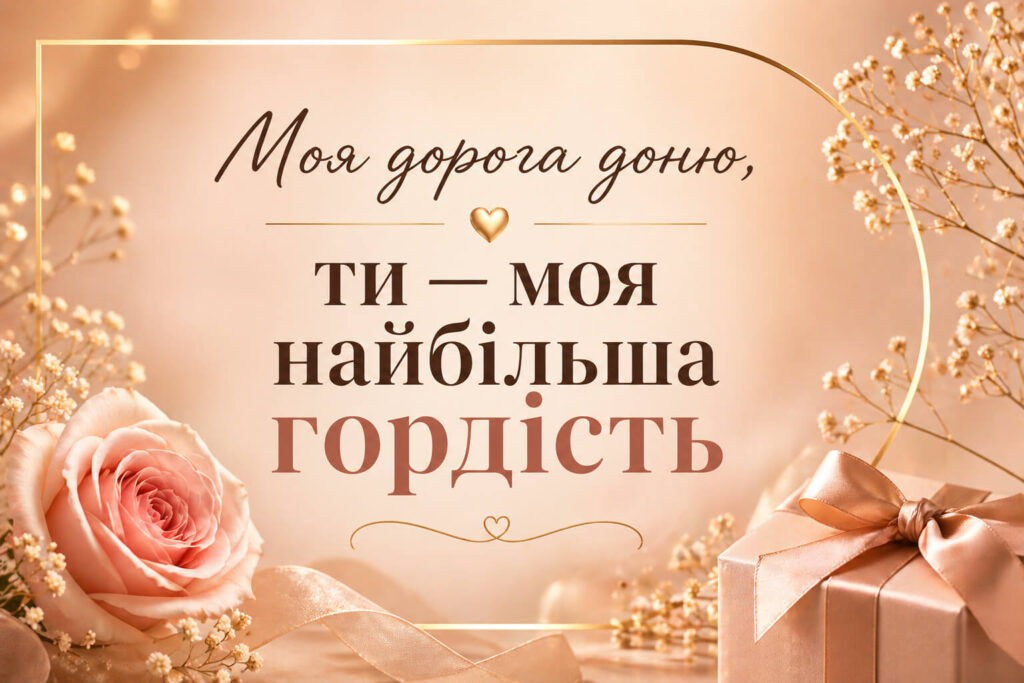 привітання з днем народження для дорослої дочки від мами - Листівка 3