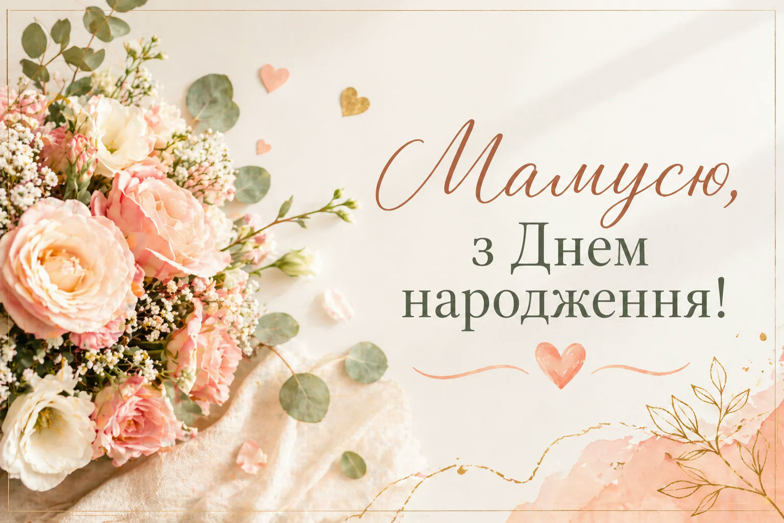 привітання з днем народження мамі своїми словами до сліз - Листівка 11