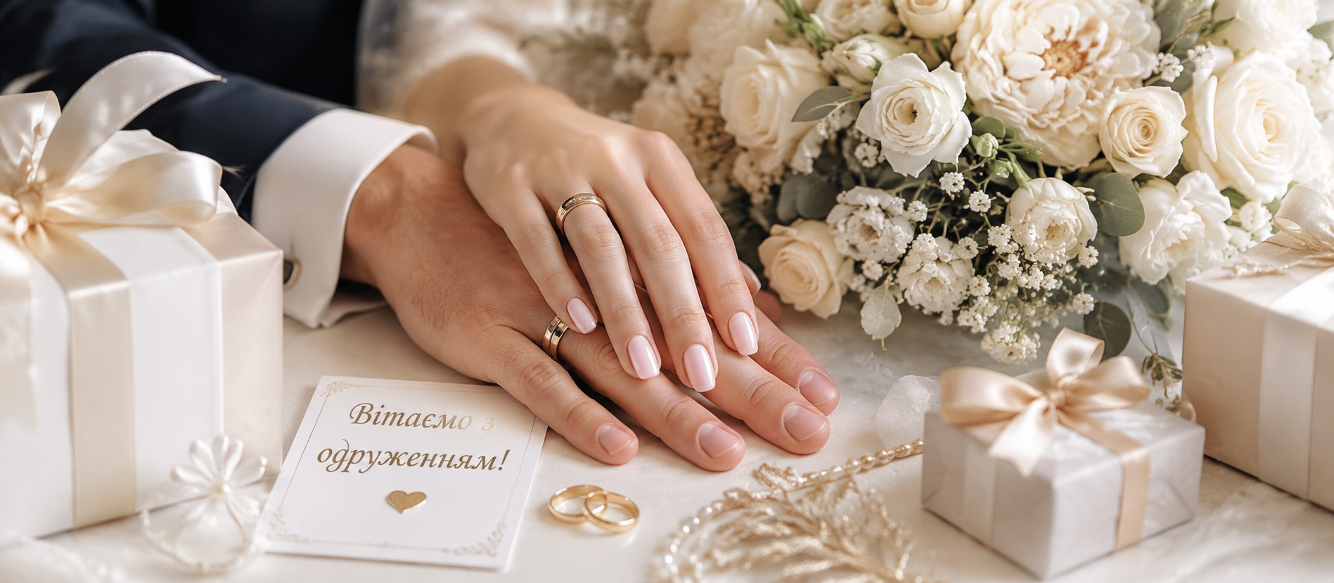 привітання з одруженням своїми словами - Листівка 3