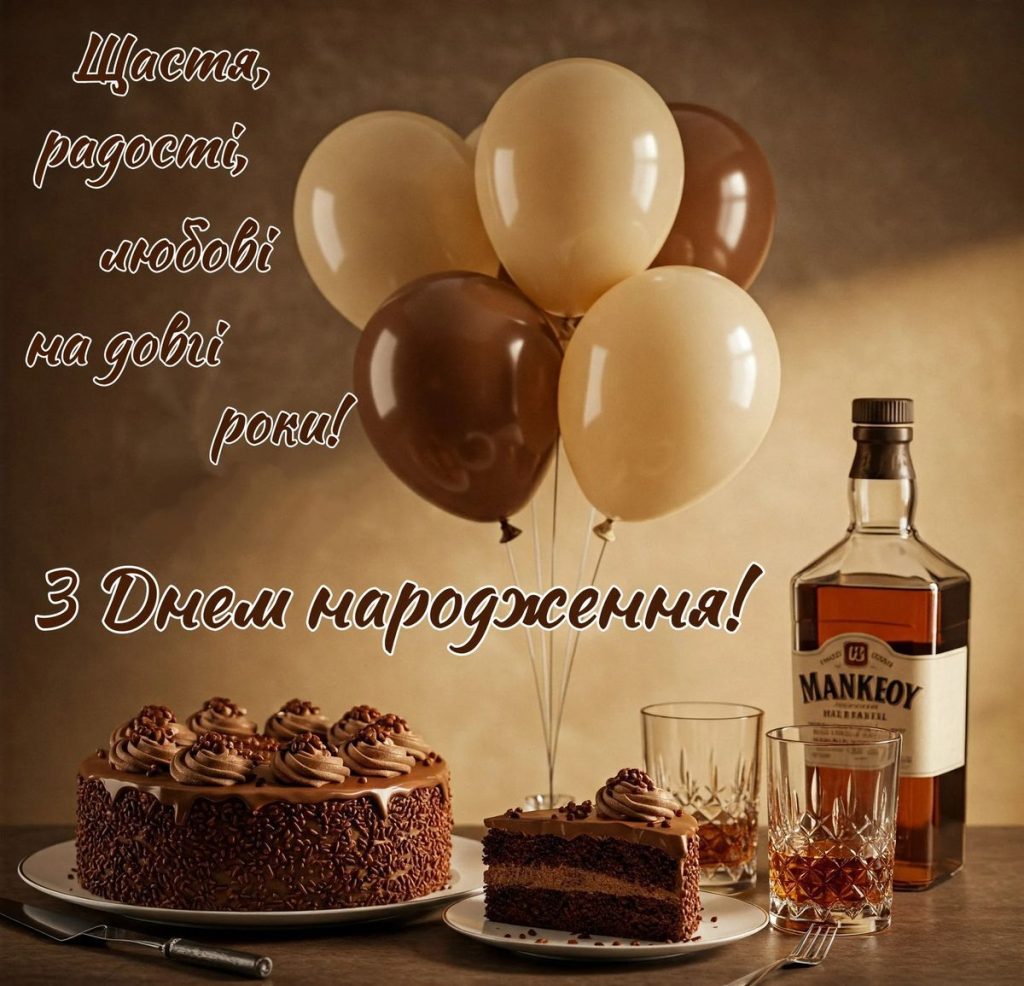 привітати чоловіка з днем народження - Листівка 21